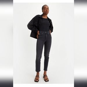 Levi's 524 High Rise Straight Jeans Gray in Sz 29